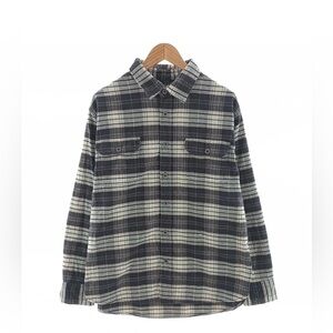 Jachs Plaid Black and White Button-Down Shirt